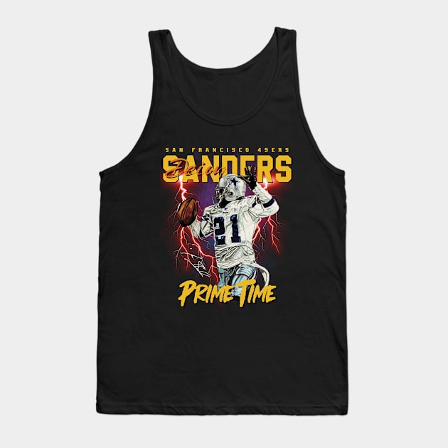 Deion Sanders - San Francisco 49ers Original Aesthetic Tribute 〶 Tank Top by Terahertz'Cloth